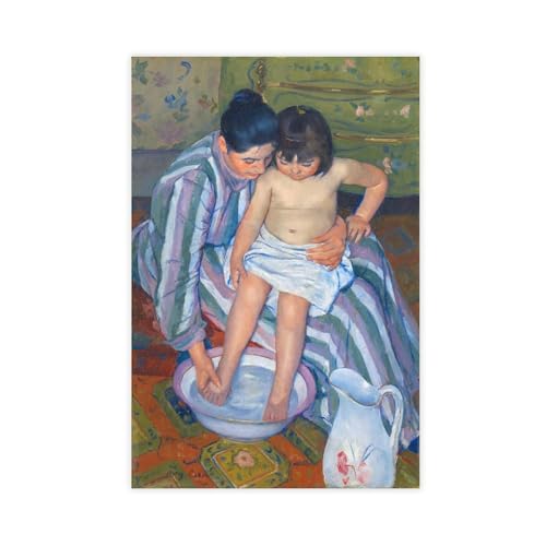 Toile Mary Cassatt Mother the Child pour une deco de salle de bain et bureau