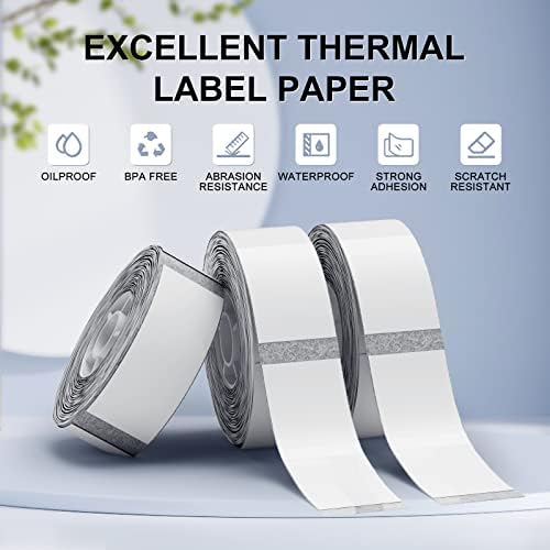 Etiqueta NIIMBOT – 14 x 30 mm transparentes à prova d'água e autoadesivas para impressora - Adequad