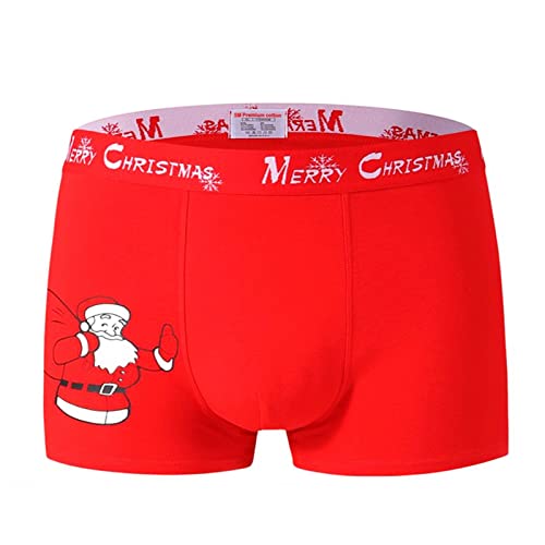 Toocool - Boxer Uomo Rosso Slip Intimo Elasticizzato Babbo Natale Cotone Nuovo F-1168 [XL,Fantasia 4]