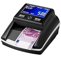 Banknotenprüfer & Geldzählmaschine 2in1 STANEW, Geldscheinprüfer für EUR, USD, GBP, LCD Display, Banknotendetektor kompakt für jederzeit und überall