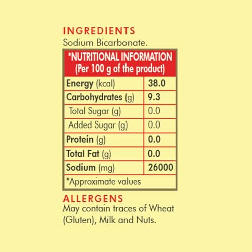 Image of Weikfield Baking Soda | Food Grade Sodium Bicarbonate | Ideal for Baking, Cooking & Cleaning | In Reusable Poly Jar | 100g