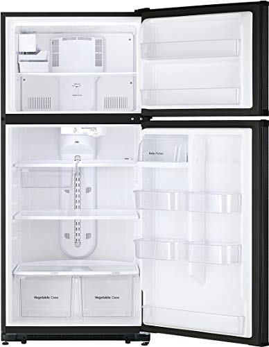 Daewoo RTE18GSBMD Top Mount Refrigerator, 18 Cu.Ft, Black