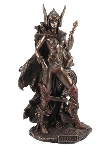Frigga Figurine de déesse de l'amour Bronze Sculpture Veronese Odin Frigg