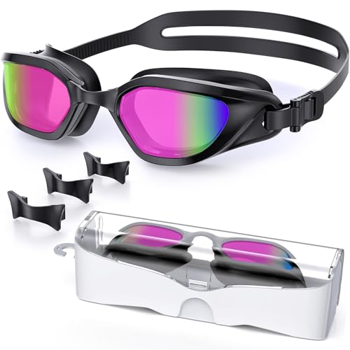 Vegemono Swimming Goggles Anti Fog Anti UV No Leakage For Men Women Youth
