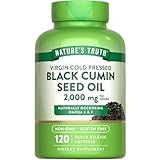 Nature's Truth Black Seed Oil Pills | 2,000mg | 120 Softgels | Virgin Cold Pressed Cumin | Non-GMO and Gluten Free Supplement