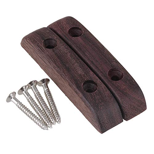 Yibuy 2PCS Bass Guitar Thumb Rest Rosewood Finger Rest Thumbrest with Screws
