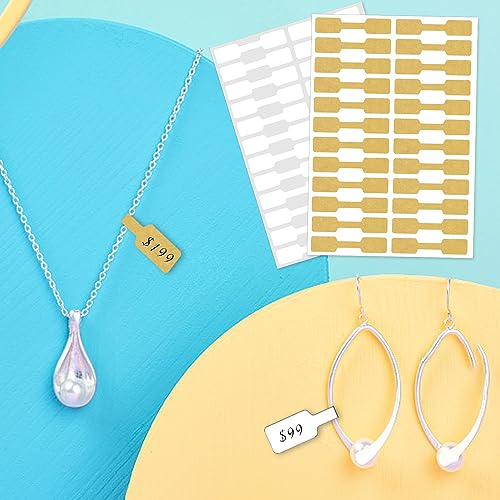 Etiquetas blancas de precio para tus proyectos y talleres de joyería 4