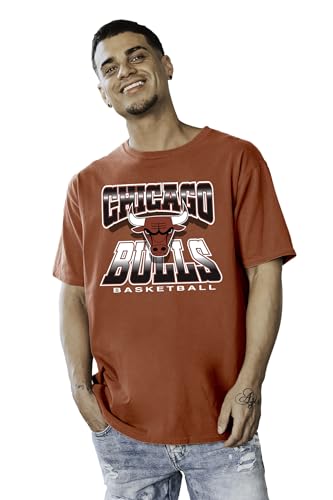 Chicago Bulls NBA Officially Licensed T-Shirt Ringspun Team Color Icon, Small