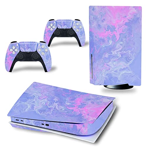 �ی� For PS5 Skin Disc Edition Anime Console and Controller Vinyl Cover Skins Wraps for Version(6863) �C�A�Ȃ��A�c�����Ȃ�(5)
