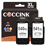 COCCINK PG-540 XL CL-541 XL for Canon Pixma MG3650s TS5150 MG4250 MG3650 MG3600 MX475 MX535 TS5151 MG3250 MG3550 Black and Colour Printer Ink Cartridges 540XL 541XL Replacement