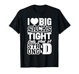 I Love Big Sacks Tight Ends And Strong D Women's Football T-Shirt
