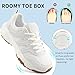 Ablanczoom Womens Sneakers Walking Shoes: Comfortable Breathable Non Slip Shoes for Tennis Gym Workout Casual Athletic White