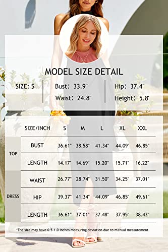 Cflonge Women's 2 Piece Outfits Casual Sleeveless Halter Crop Top And Draped Ruched Maxi Skirt Set Solid Suiting For Cocktail Party(Black,Large) #TOP5
