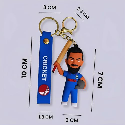 Image of Cute 3D Keychain | Keyring & Quirky Bag Charm | Hard Silicone, Unbreakable | Travel Essential | Kids Friendly | Strap & Bag Hook