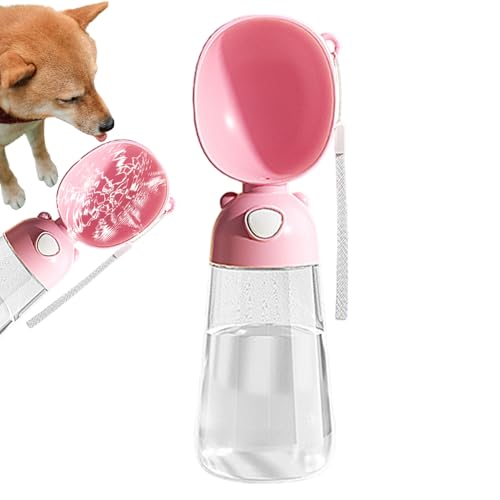 Domezen 漏れ防止犬用ウォーターボトル、ポータブル犬用ウォーターボトル, 犬用ポータブルウォーターボトル大容量の漏れ防止ウォーターボトル, 人間工学に基づいた小型大型中型犬用ウォーターディスペンサー、食品グレードの散歩用ウォーターボトル