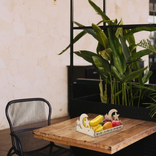 Bandeja de madera resistente para servir y decorar mesa auxiliar Outanaya 8