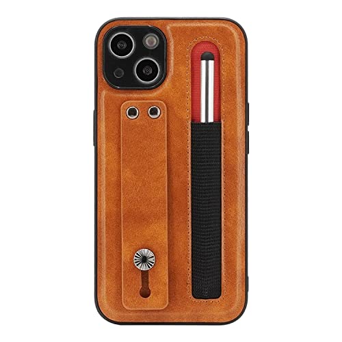 Coque iPhone 13 anti-chocs König Design marron housse de protection