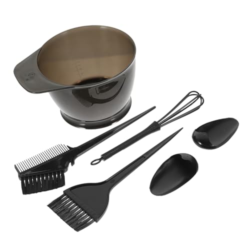 minkissy Hair Dyeing Kit 5pcs Set with Mixing Bowl Brush Comb Hair Tinting Tools for Home and Salon Use