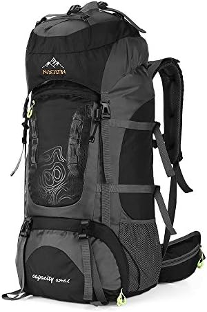 NACATIN Internal Frame Hiking Backpack 70L,Lightweight Large Rucksack for Men Women,Tear and Water-resistant for Climbing Travel Cycling