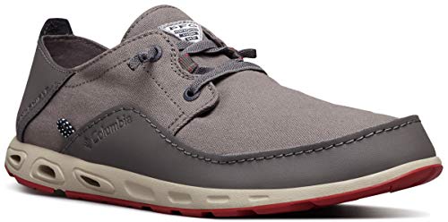 Columbia PFG Men's Bahama Vent Lace Rlxd Poly Boat Shoe, City Grey/Gypsy, 10