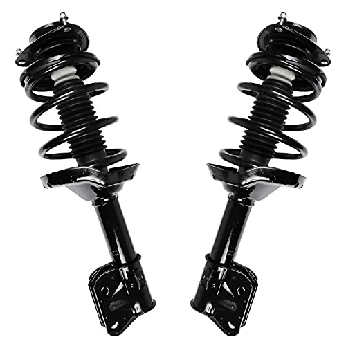 Image of Detroit Axle - 8pc Front Suspension Kit for 2009-2013 Subaru Forester, Struts & Coil Spring Lower Control Arms Sway Bars Tie Rods 2010 2011 2012 Replacement Quick Install Ready Struts Shocks Assembly