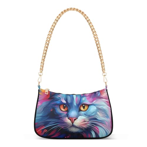 Sac à main motif chat aquarelle pour sublimer vos sorties en ville