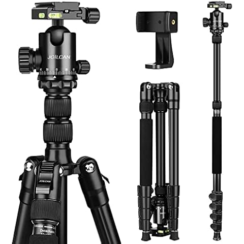 JOILCAN Kamera Stativ, Leichtes Reisestativ aus Aluminium Cover