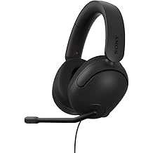 sony inzone h3 wired gaming headset - pc/ps5 360 spatial sound for gaming lightweight design 299g click mute microphone usb audio box for eq settings - black