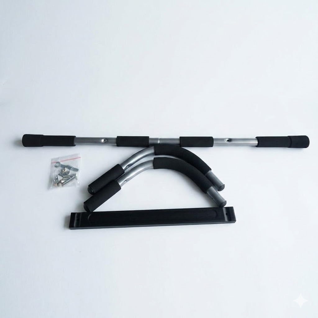 Pull Up Bar for Doorway, Heavy Duty Doorway Pull Up Bar 440 LBS, Multi-Grip Chin Up Bar for Home Gym, Upper Body Strength Training Workout Bar