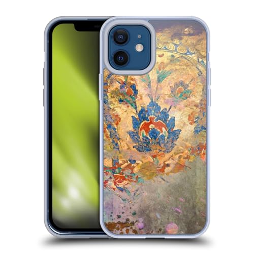 Carcasa de gel silicona compatible con Apple iPhone 12 diseño arte Templo Azul duradera