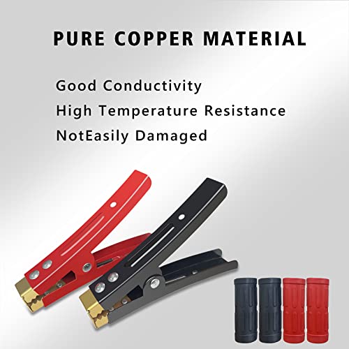 Jumper Cable Clamps, Heavy Duty Pure Copper Alligator Clips, 500-800A Car Battery Charger Clamps, Power Replacement Jumper Cables Boost Clamp, Welding Machine Clamp Clamp For Car, Auto, Boat(2Pcs) #TOP5