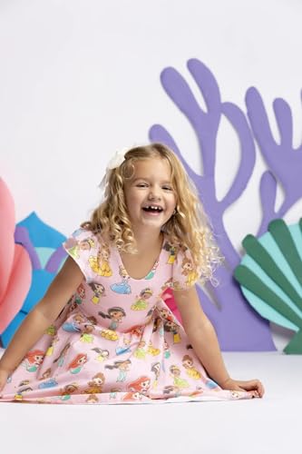 Image of monica + andy Short Sleeve Let's Dance Dress, Organic Cotton Playwear Clothes for Girls, Kids, Toddler & Infant Sizes