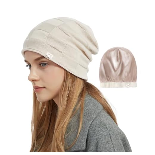 6 Segreti per Scegliere il Cappello Invernale Ideale per Anziani con Capelli Sottili 7 Berretto Slouch Foderato in Raso Unisex