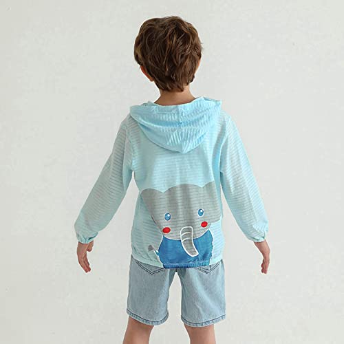 Cat Boys Coat Boys Long Sleeve Sun Proof Clothing Cartoon Elephant Outdoor Breathable Light Coat Light Air2