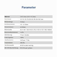 MCWlaser CVD II-VI ZnSe CO2 Laser Fokuslinse Durchmesser: 20 mm FL: 2,5" oder 63,5 mm Laser Linse Lens für CO2-Lasergravur Schneidgravierer/schneider 40W-200W – Ansicht 4