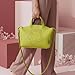 Imagen de Agatha Ruiz de la Prada Bolso Shopper en color verde lima con flor calada piel sintética