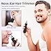 Nasenhaartrimmer Nasen und Ohrenhaartrimmer Augenbrauen-Lippenhaare Schmerzloser Epilierer Gesichtshaarentferner für Männer und Frauen (Schwarz)