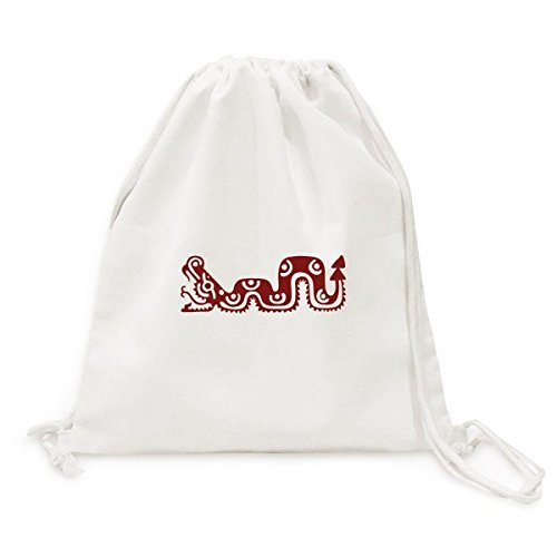 Sac à cordon Mexique totems serpent mexicain pour vos voyages