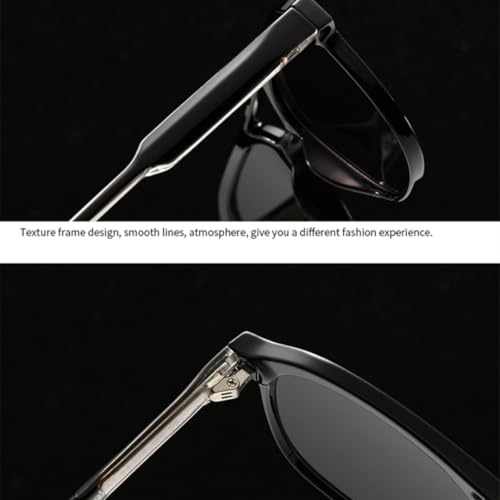 Lunettes de soleil carrées Double Bridges verres dégradés rétro - 3
