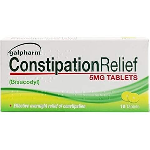 GALPHARM Entrolax (Bisacodyl 5mg) Effective overnight relief of constipation - 100 tablets Cover