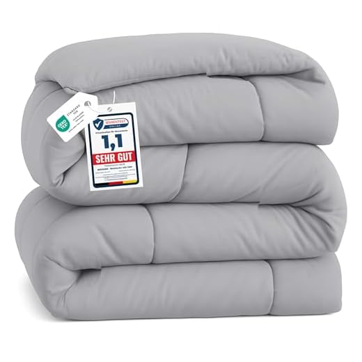 BEDSURE Winterbettdecke 135x200 Warm and Weiche - Bettdecke 135 x 200 Winter 450GSM Füllung, Öko Tex, Steppdecke für Allergiker Grau