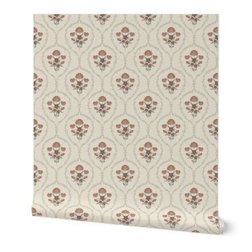 Farmhouse Floral Red Barrel Studio Wallpaper