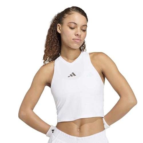 Top adidas Climacool Tennis Y-Tank Pro blanco XXS para tus partidos y entrenamientos 4