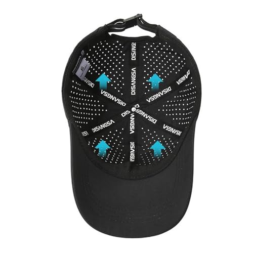 Image of Quick Dry Fit Baseball Cap - Water Repellent Sun Hat for Fishing, Running, Hiking, Golf, Surfing, Sailing, Boating