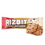 HOT CHIP Rizbit Protein Riegel Spicy Cookies - 30% Protein, Scharfer Keks Geschmack, 45g - Proteinreich, Ballaststoffreich, Energie Snack für Sport & Alltag - Low Carb, Glutenfrei