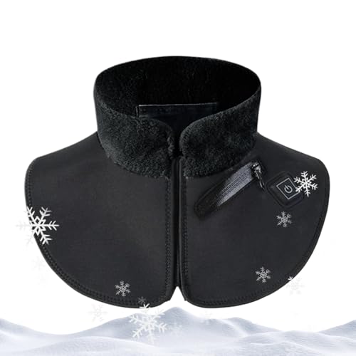 Calentador eléctrico de cuello y hombros, tela de algodón de terciopelo, 3 almohadillas de calor ajustables, manta ligera y cómoda, relajación relajante para mujeres y hombres, después del trabajo