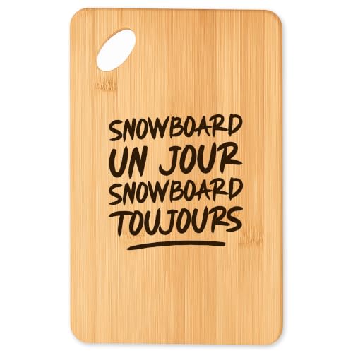 Planche à découper Snowboard pour présentation apéritif et barbecue - 2