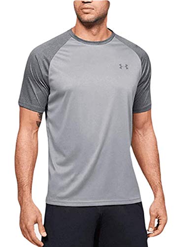 Under Armour Mens Tech 2.0 Short Sleeve T-Shirt (Steel Light Heather/Pitch Gray Light Heather/Pitch Gray - 036, Small)