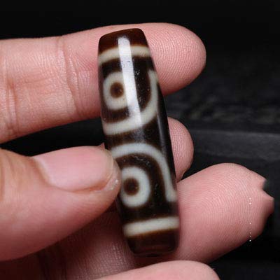 Naturalny agat, szczęśliwe trzy oczy, koraliki Dzi, Tybet, oryginalny wisiorek Millennium, akcesoria, ochrona przed złem, bezpieczne otwieranie amulet, Kamień, Agat