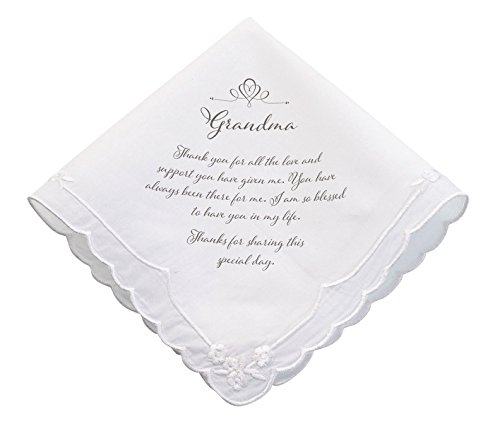 Lillian Rose Grandma Verse Wedding Gift Keepsake Hankie, 6.5